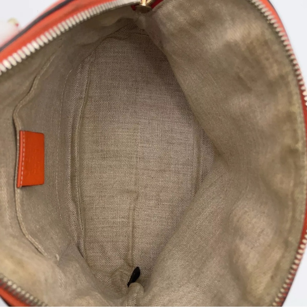 Authentic Gucci GG Micro Shimmer Orange  Mini Handbag 2way CrossbodyBag - Picture 15 of 17